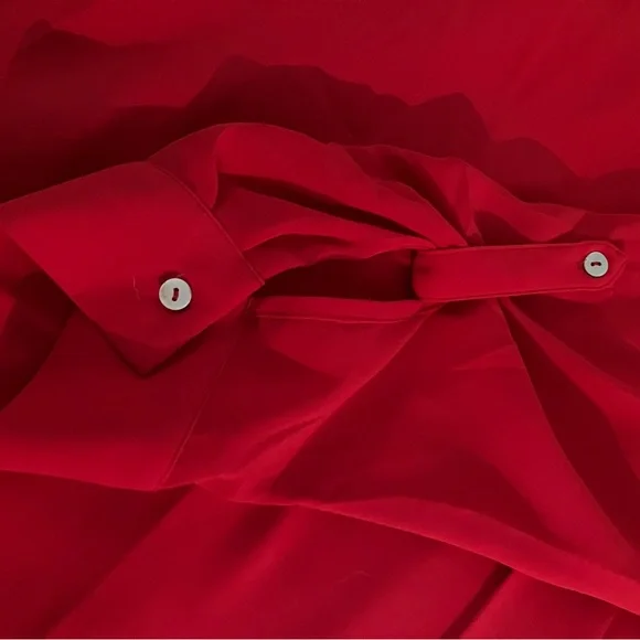 ModCloth Red Sheer Tunic - Picture 2 of 5